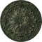 Ekena Millwork Foster Acanthus Leaf Medallion (Canopies up to 2 1/4"), 20 1/2"OD x 1 1/2"P, Painted Turtle Crackle CM20FOPTC - alternate 1